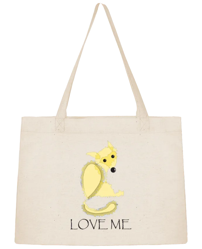 Sac Shopping Renard love me par illustraman