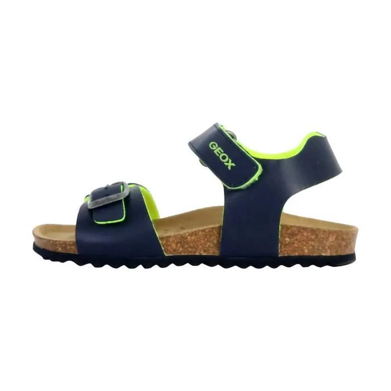 Sandale Enfant Geox Ghita - Navy-Fluo Jaune - Ouvert - Confort Exceptionnel jaune - Geox