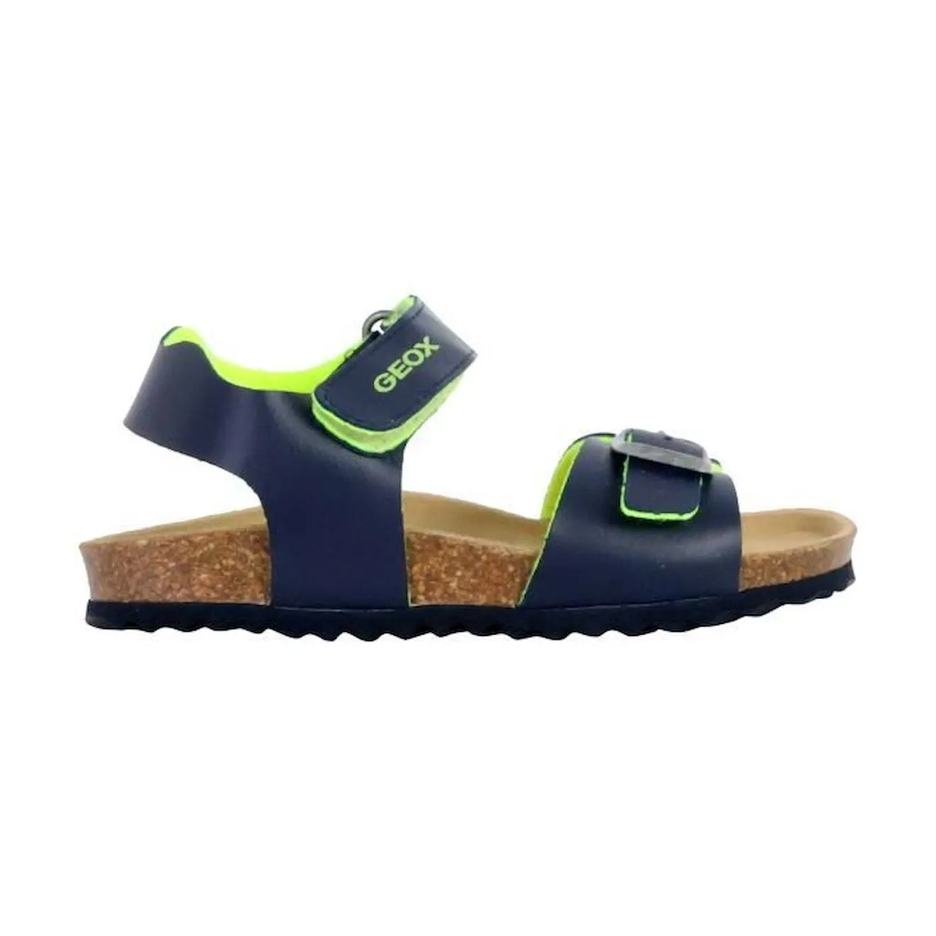 Sandale Enfant Geox Ghita - Navy-Fluo Jaune - Ouvert - Confort Exceptionnel jaune - Geox