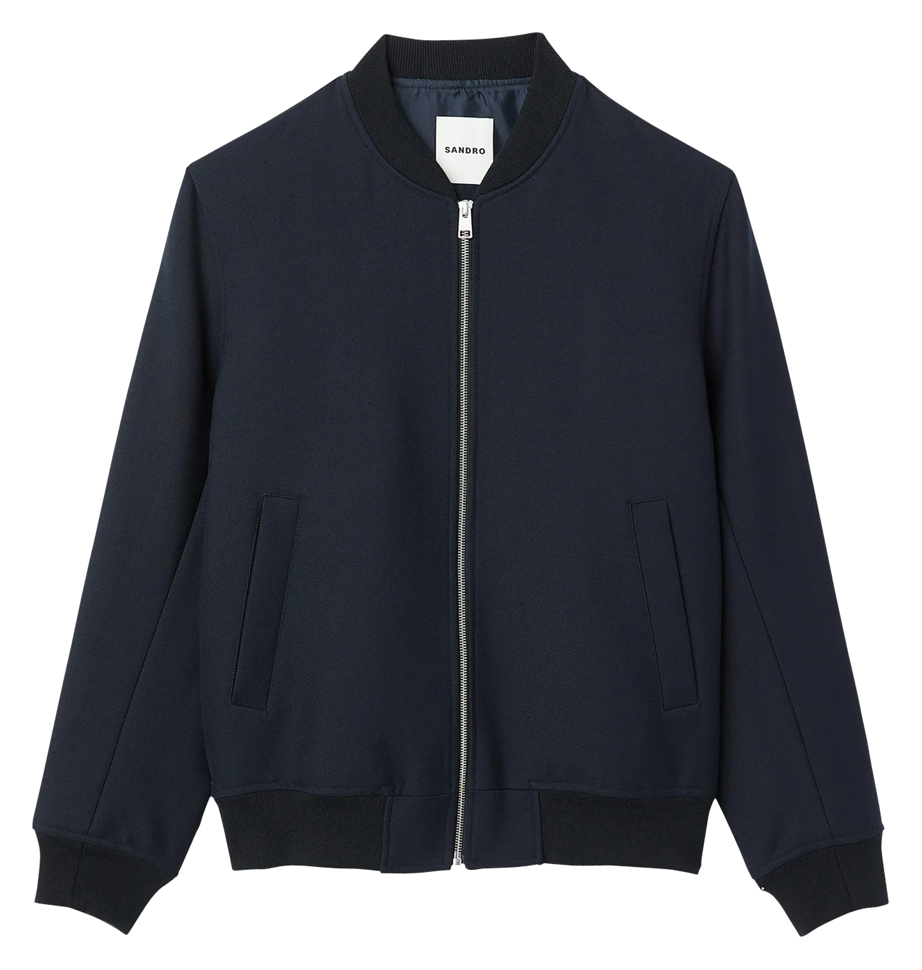 SANDRO  Blouson teddy en laine - Bleu