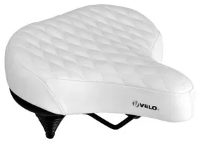 Selle de vélo Selle Confort Dames/Gens - Mousse Unisexe Blanc