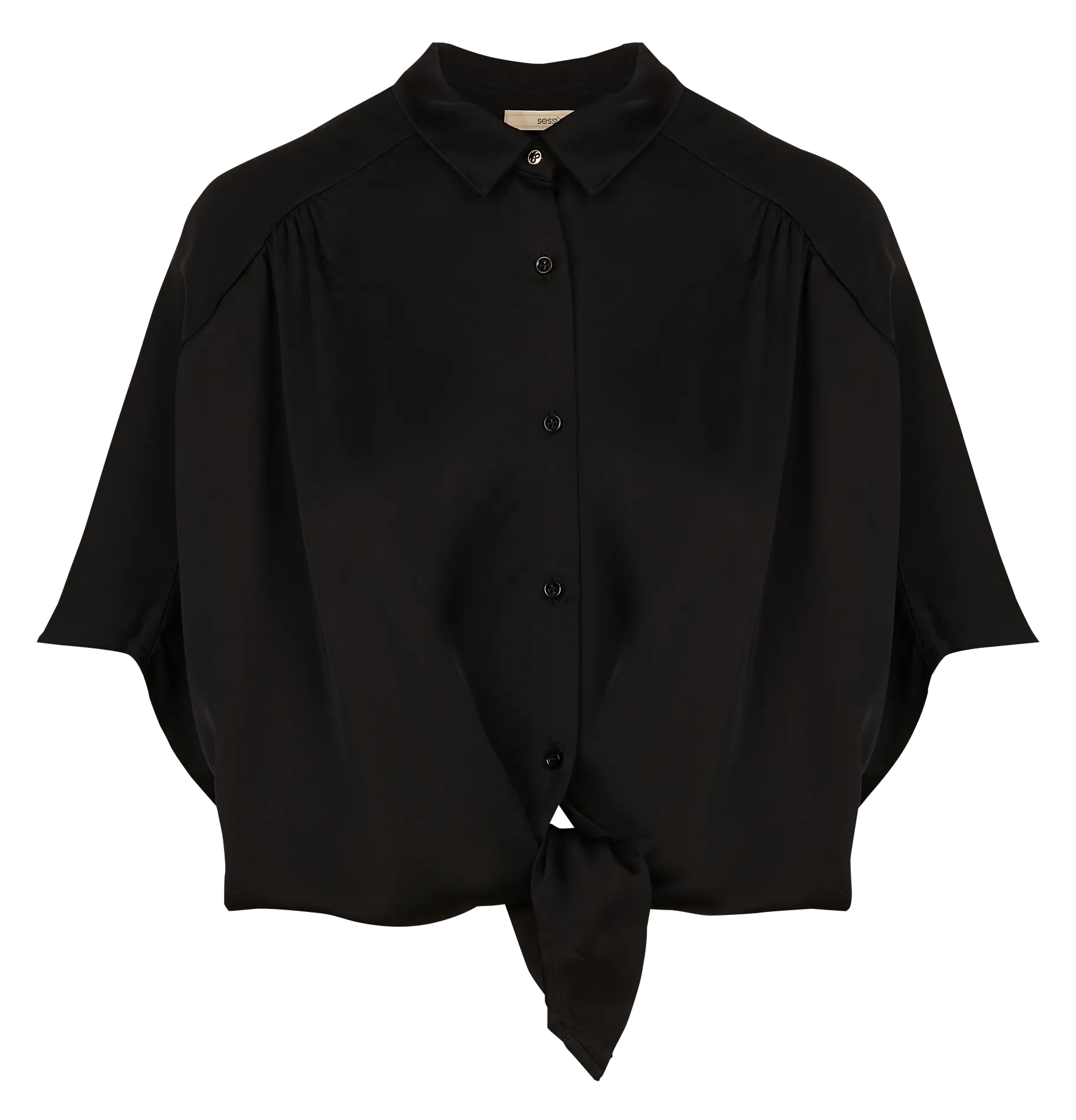 SESSUN  Chemise droite col classique alfassa night - Noir