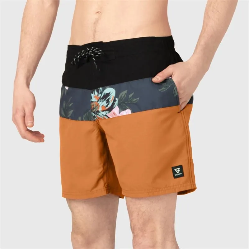 Short de Bain Brunotti Men Catamaran Flower Sunset Orange