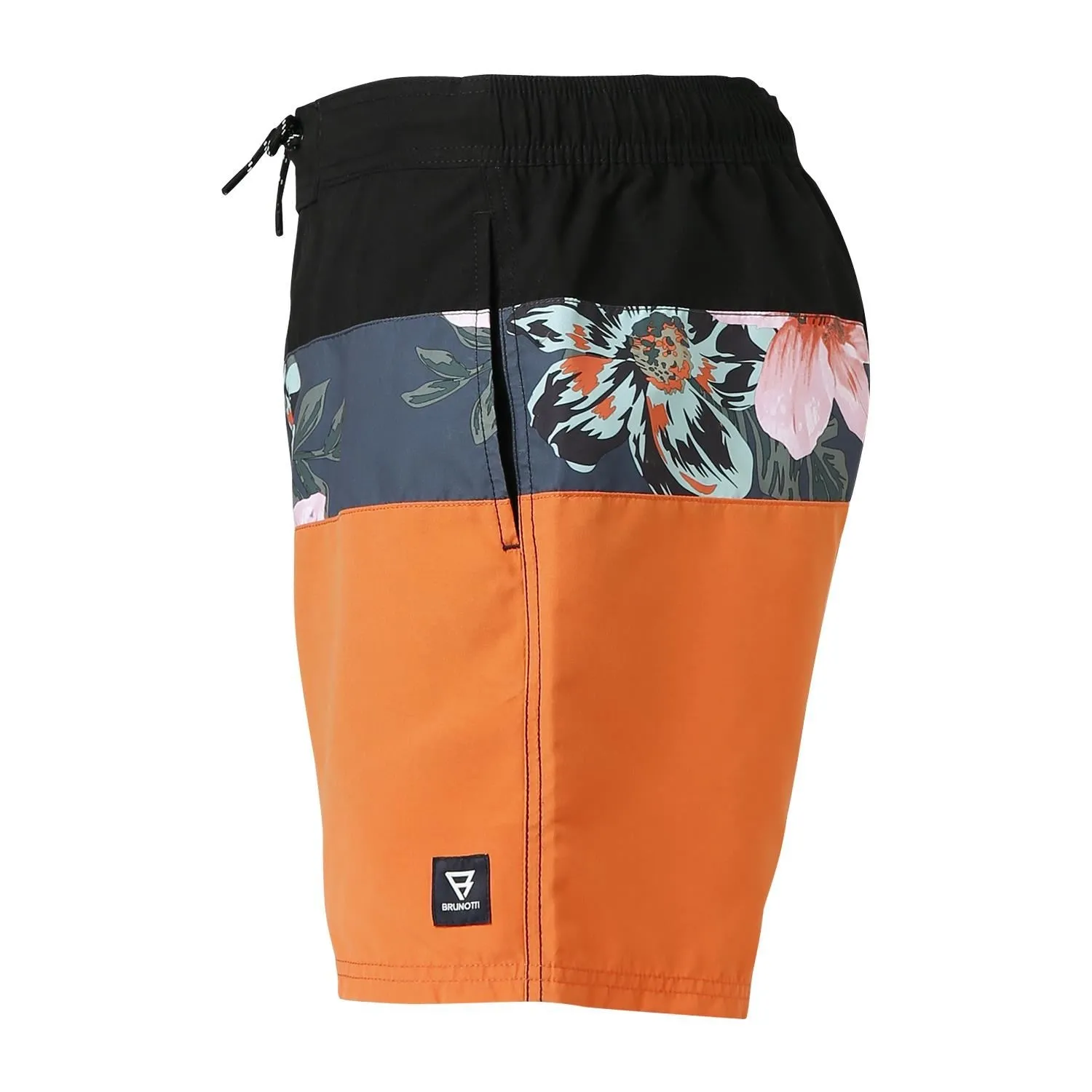 Short de Bain Brunotti Men Catamaran Flower Sunset Orange