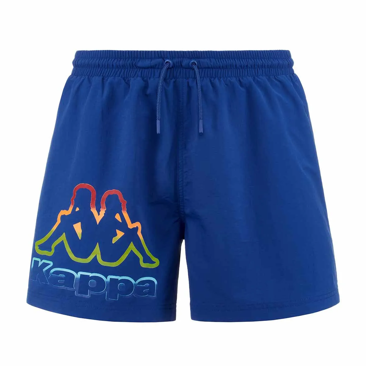 Short De Bain Logo Fulmino Bleu Homme