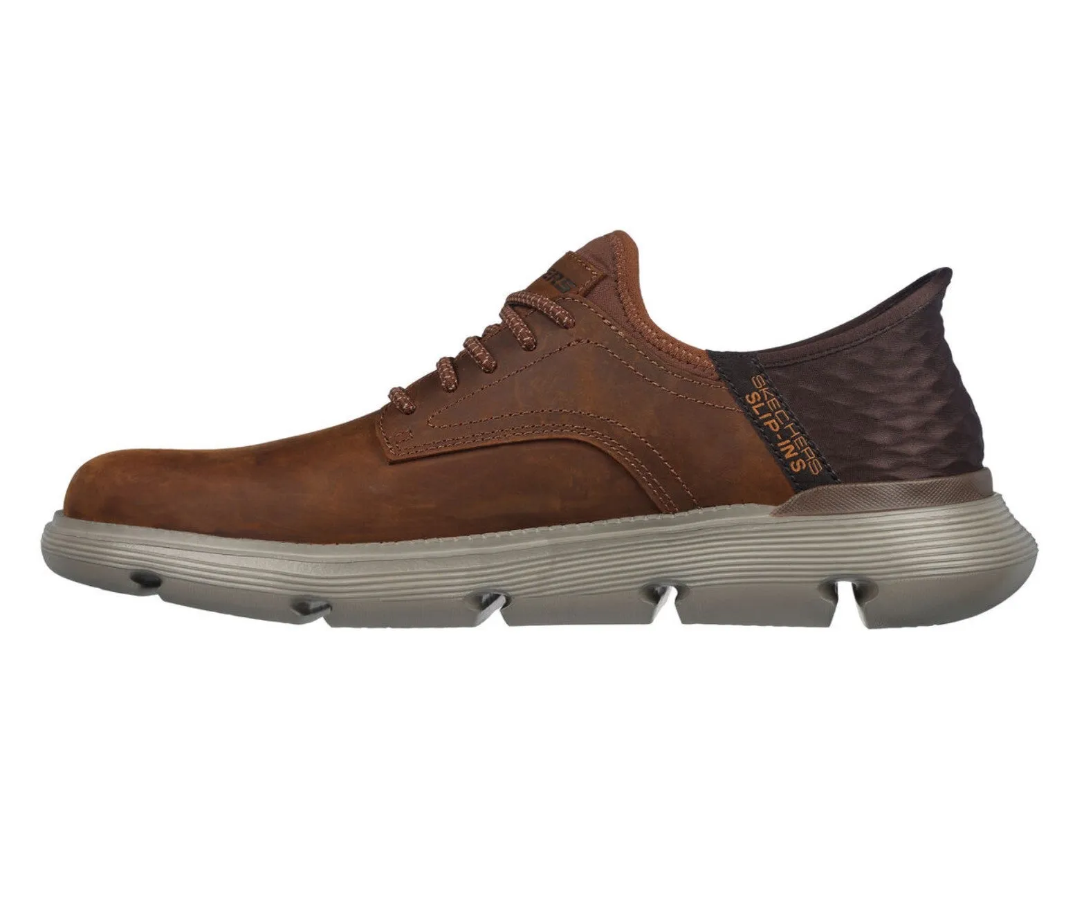 SKECHERS GARZA GERVIN SLIP-INS Marron