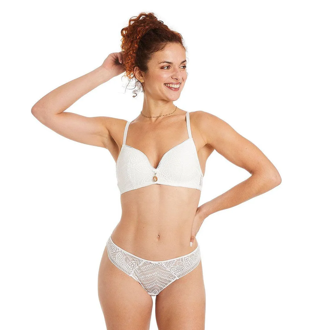 Soutien-gorge souple ivoire Etoile blanc | 3 Suisses