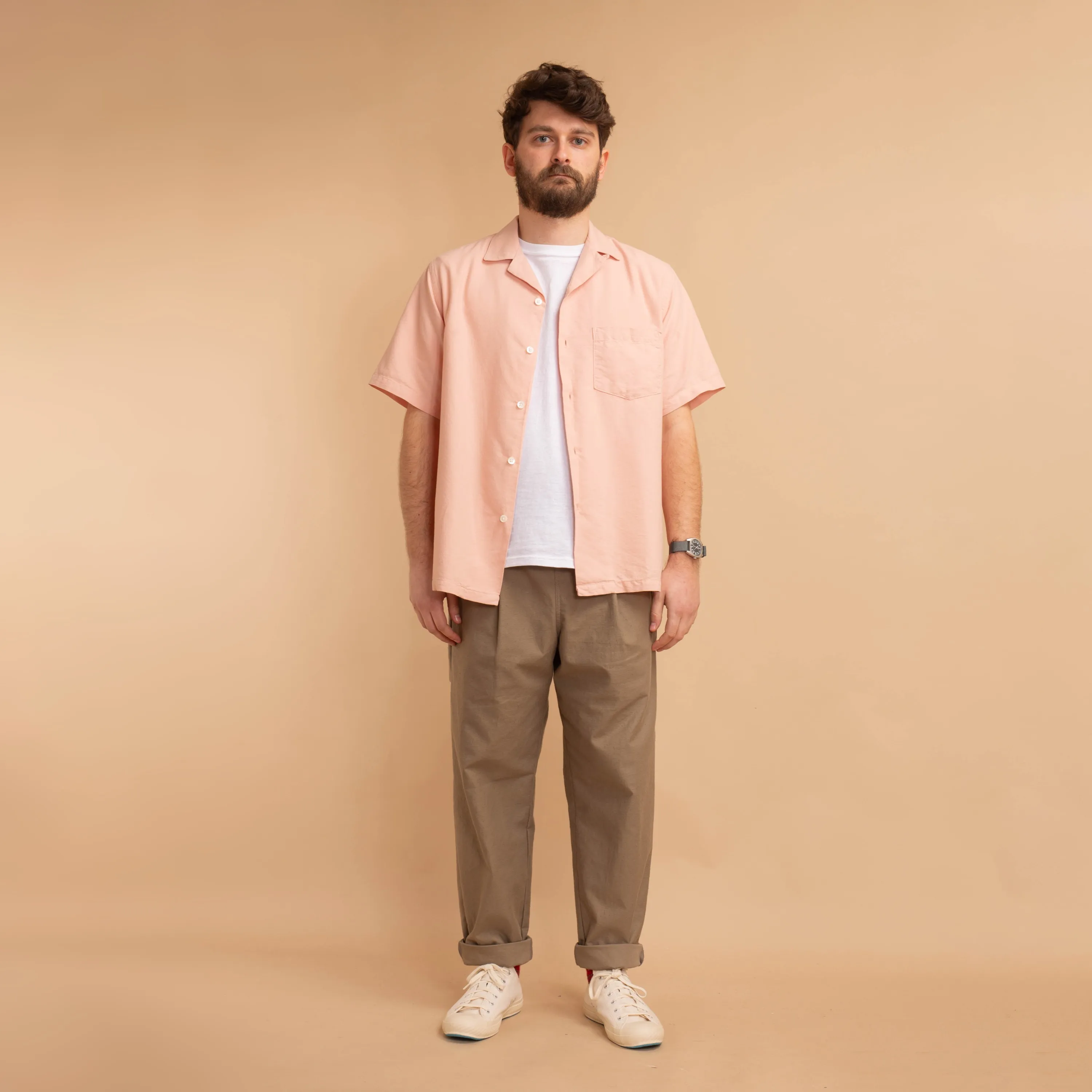 S/S Belavista Camp Collar Old Rose