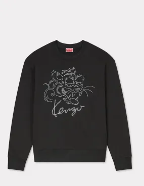 Sudadera Kenzo Bordada Kenzo Star Tiger Negra Hombre