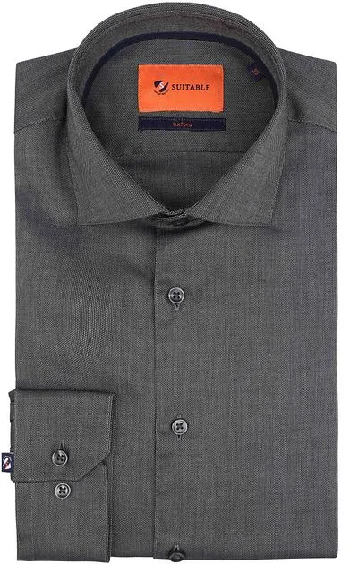 Suitable Chemise Roy Oxford Anthracite D22-04 commander en l