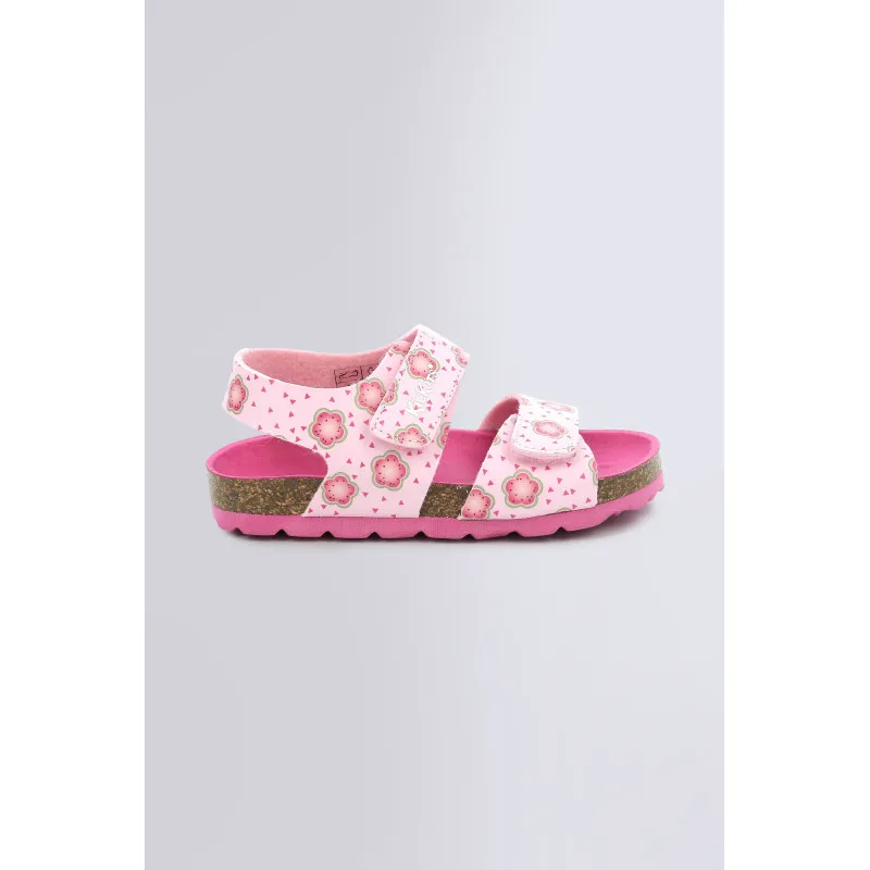 Summerkro - sandales rose clair flower pour fille - Kickers © Site Officiel