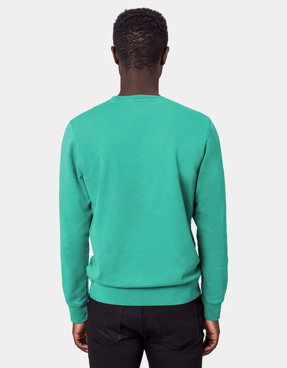 Sweat en coton bio | bleu turquoise "tropical sea" homme