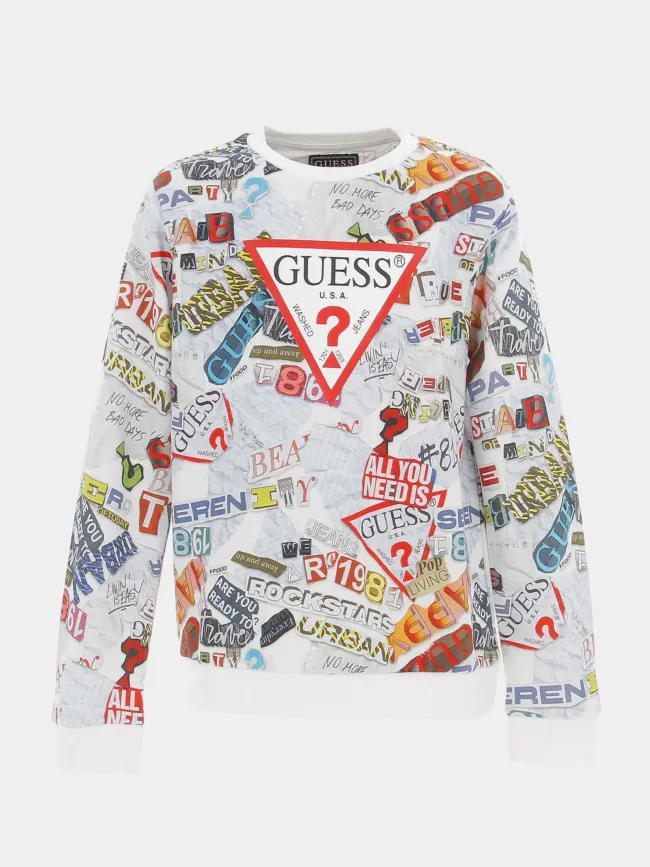 Sweat ls active top multicolore enfant - Guess | wimod