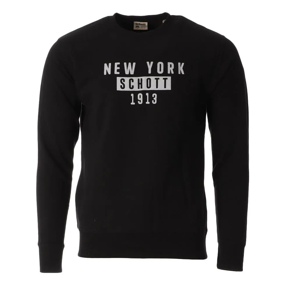 Sweat Noir Homme Schott 752