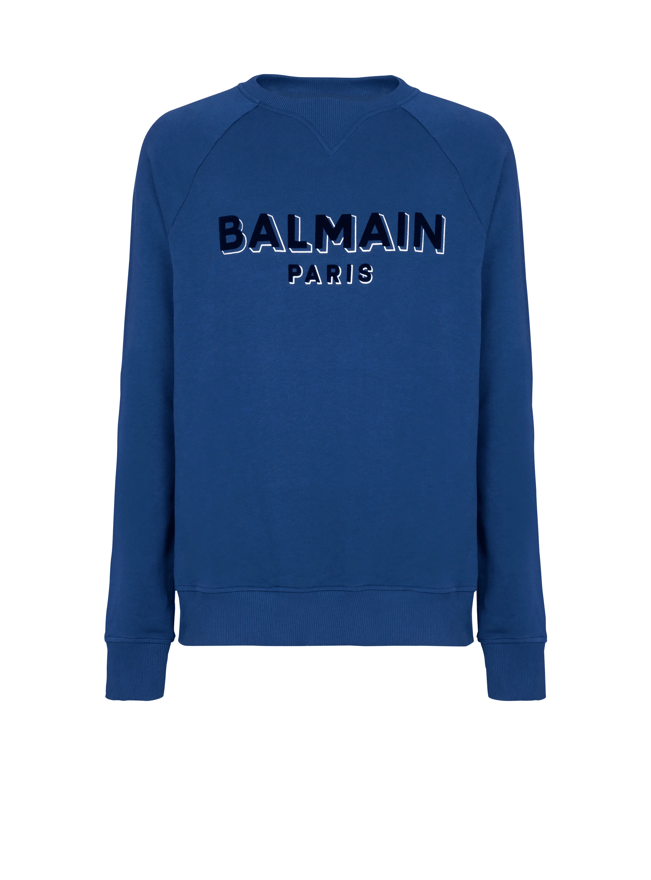 Sweat-shirt Balmain floqué métallisé