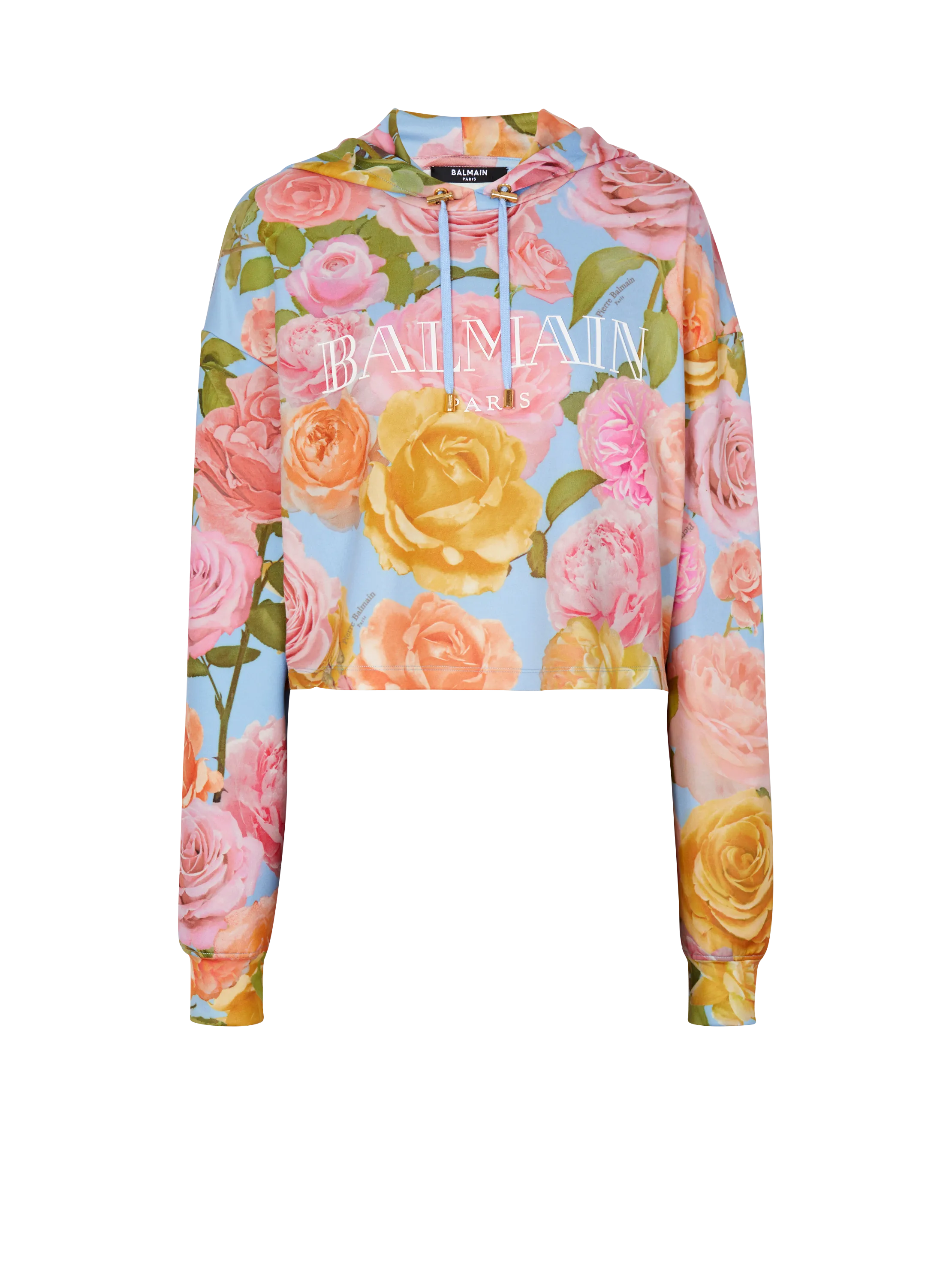 Sweat-shirt Balmain Vintage imprimé Pastel Rose 