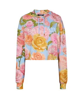 Sweat-shirt Balmain Vintage imprimé Pastel Rose 