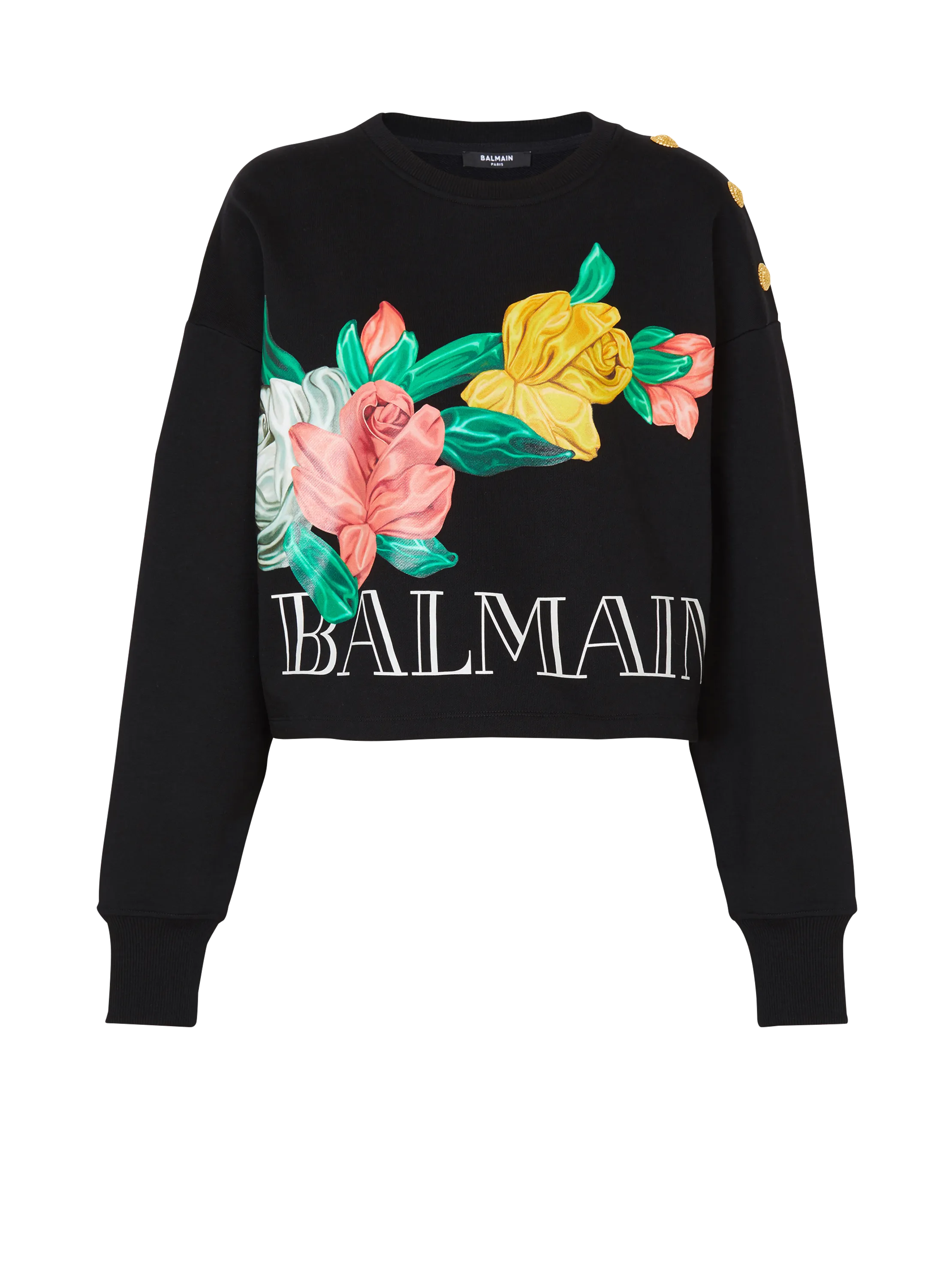 Sweat-shirt Balmain Vintage imprimé Roses