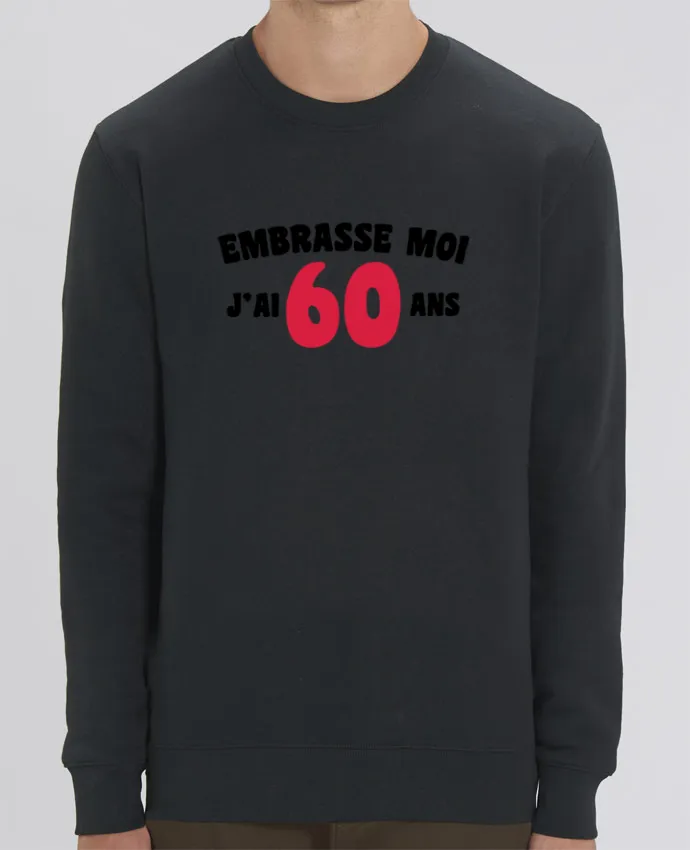 Sweat-shirt Embrasse moi j'ai 60 ans Par tunetoo