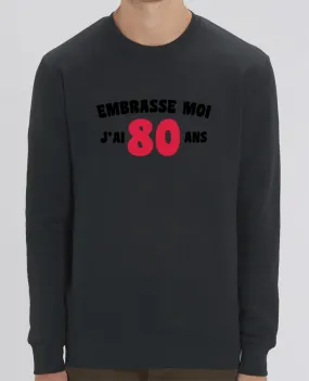 Sweat-shirt Embrasse moi j'ai 80 ans Par tunetoo