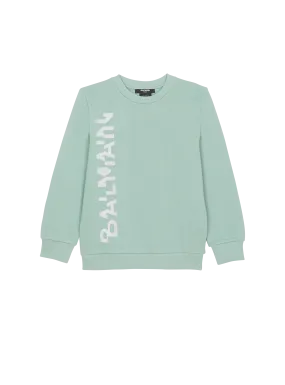 Sweat-shirt logo Balmain glitter