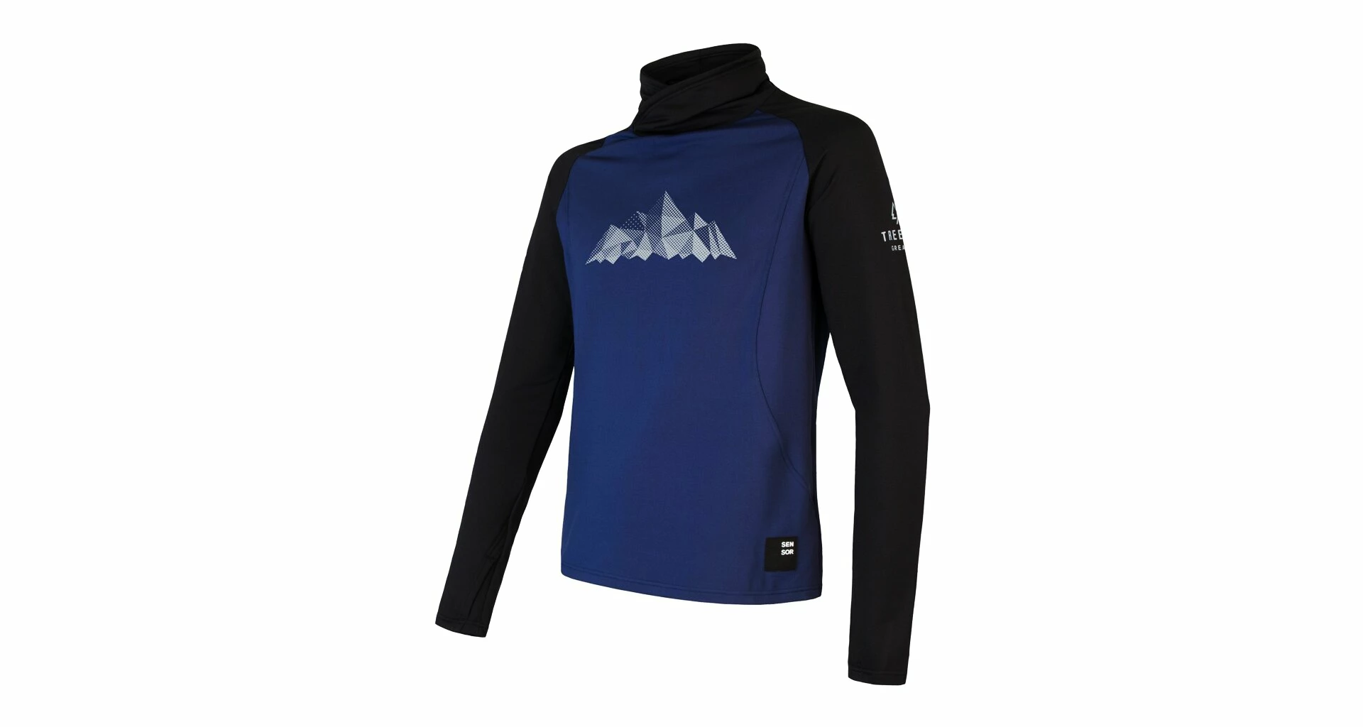 Sweat-shirt pour homme Sensor  Coolmax Thermo Mountains Deep Blue XL