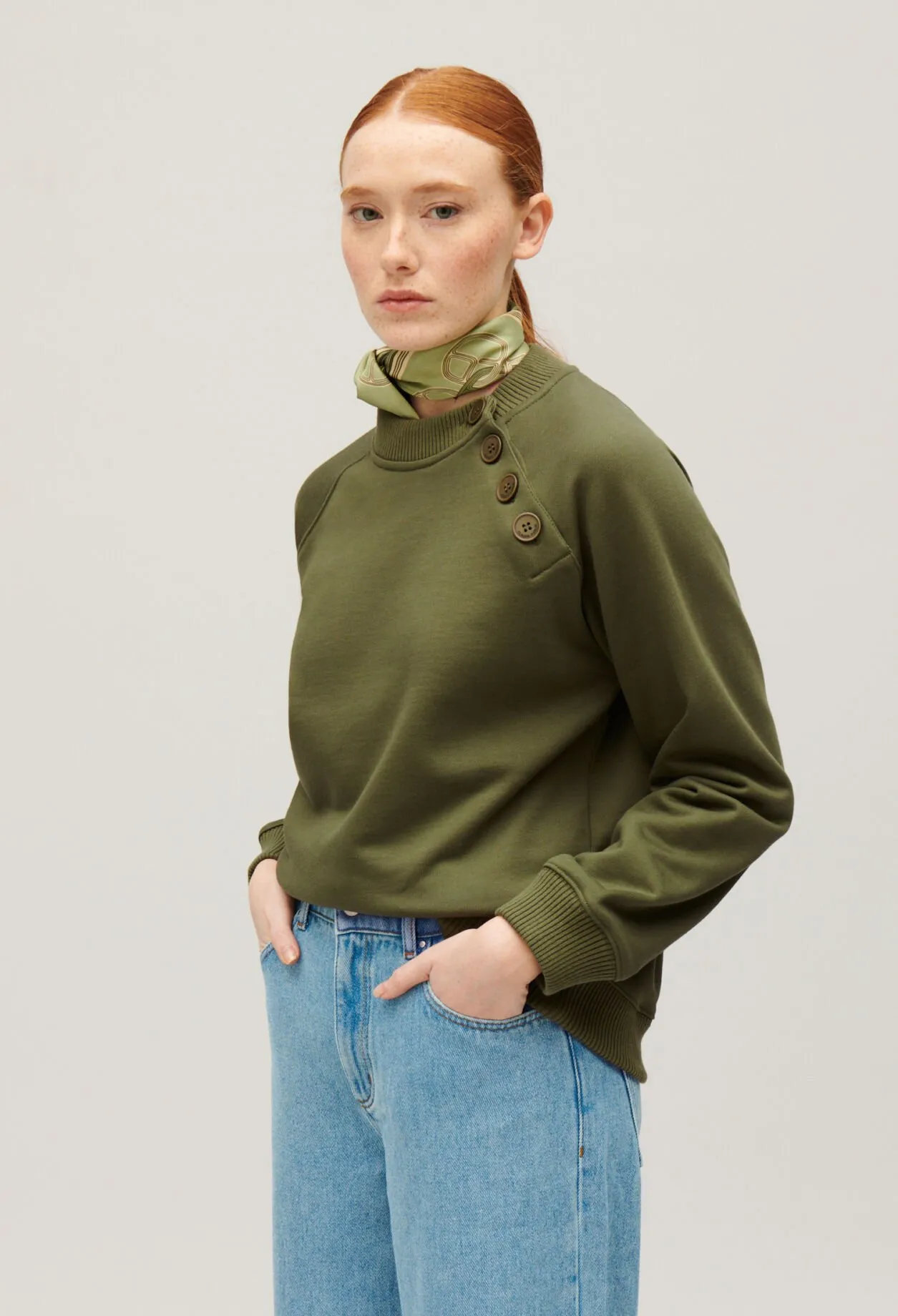 Sweatshirt boutons | Claudie FR