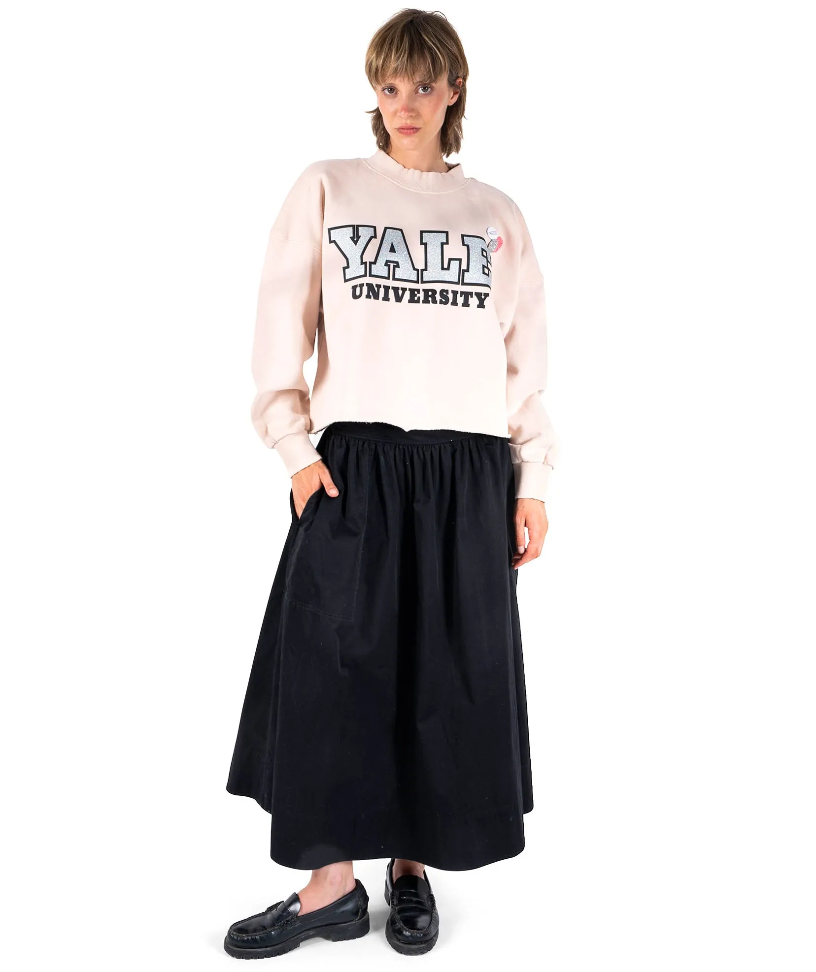 Sweatshirt crop porter whisper UNIVERSITY