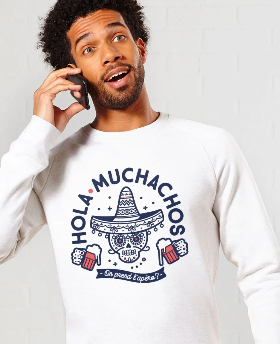 Sweatshirt homme Hola muchachos, on prend l'apéro ?