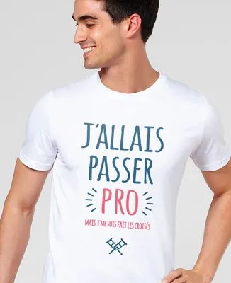 Sweatshirt homme J'allais passer pro