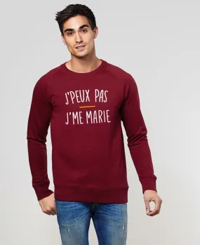 Sweatshirt homme J'peux pas j'me marie