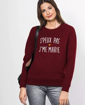 Sweatshirt homme J'peux pas j'me marie