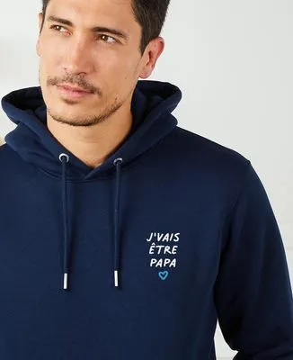 Sweatshirt homme J'vais être papa brodé