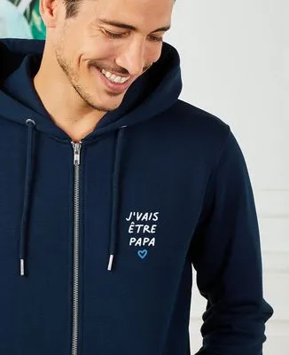 Sweatshirt homme J'vais être papa brodé