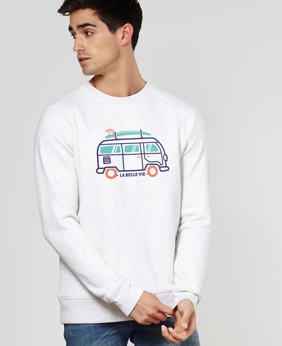 Sweatshirt homme La belle vie en van