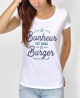 Sweatshirt homme Le bonheur est dans le burger