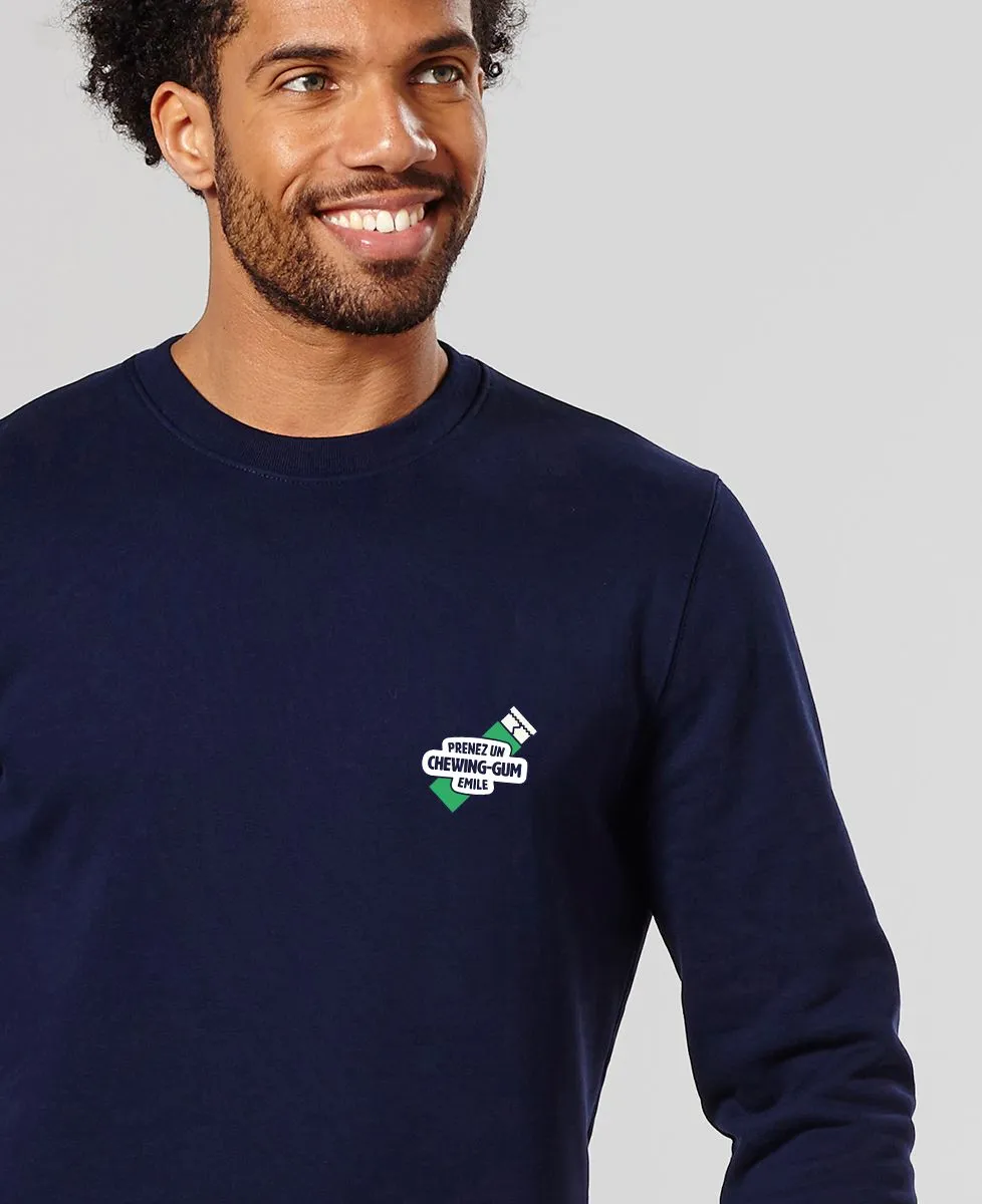 Sweatshirt homme Prenez un chewing-gum Emile