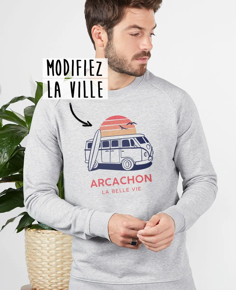 Sweatshirt homme Van personnalisé textile clair II