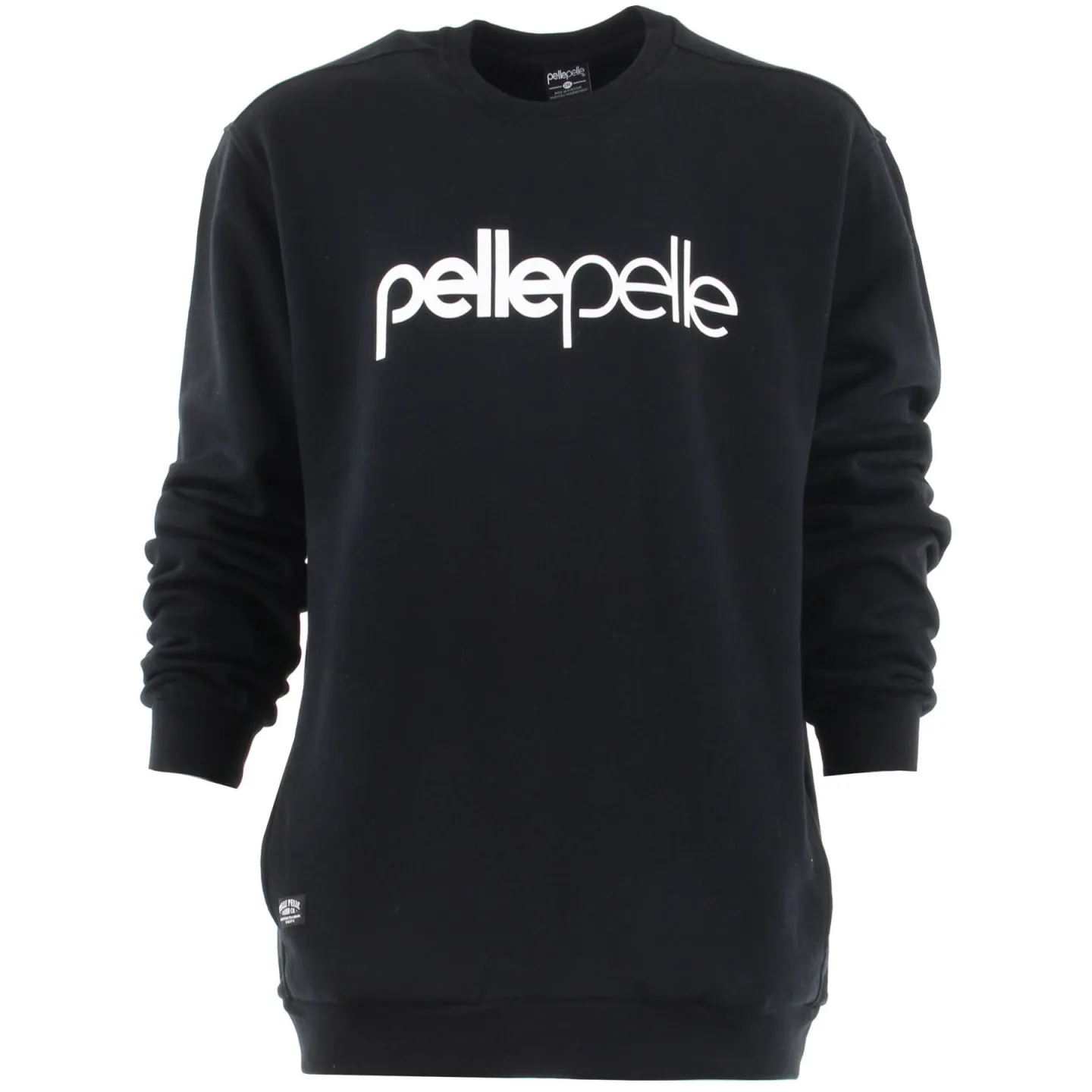 Sweatshirt noir col rond grande taille Pelle Pelle - Hommefort