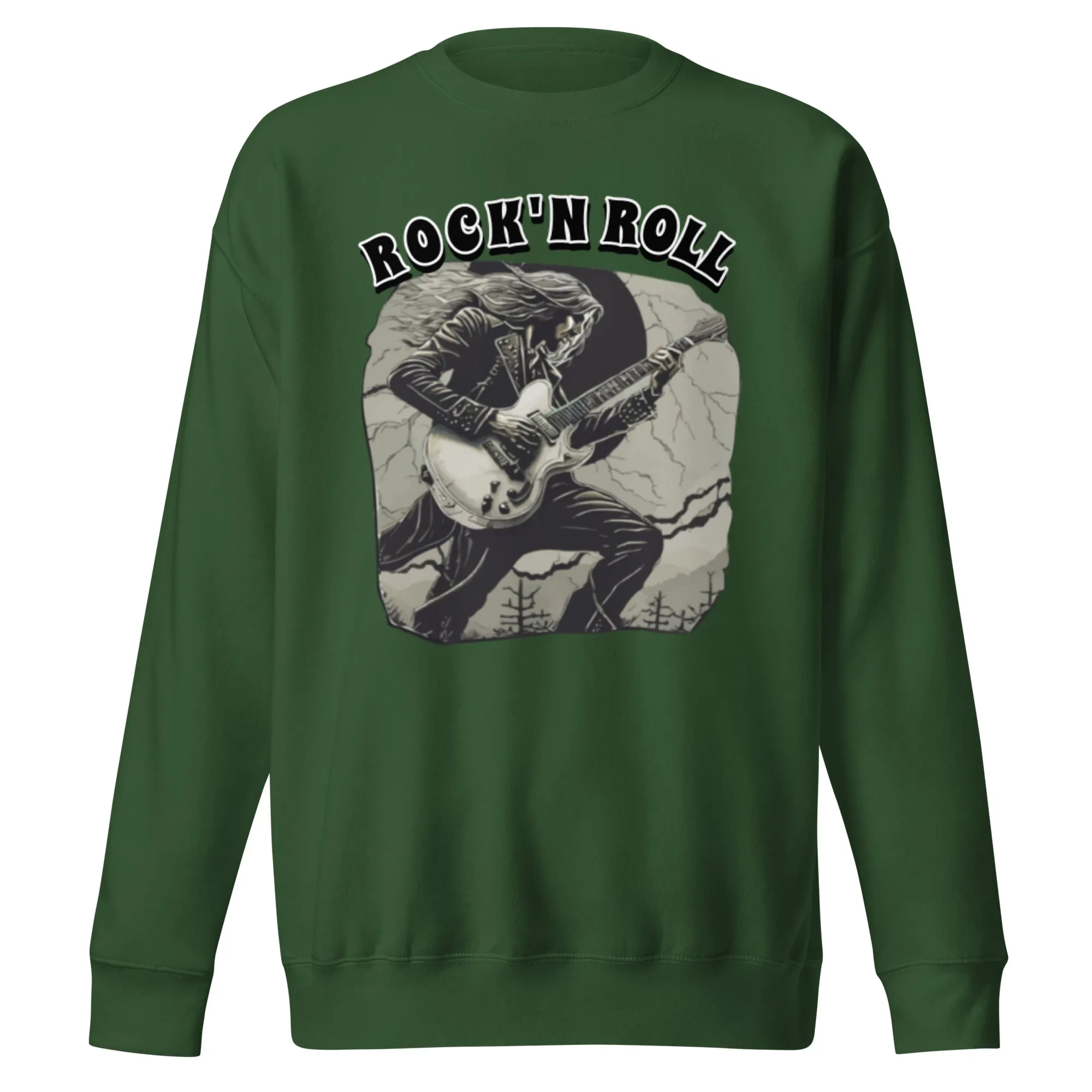 Sweatshirt premium unisexe Rock'nRoll Guitariste