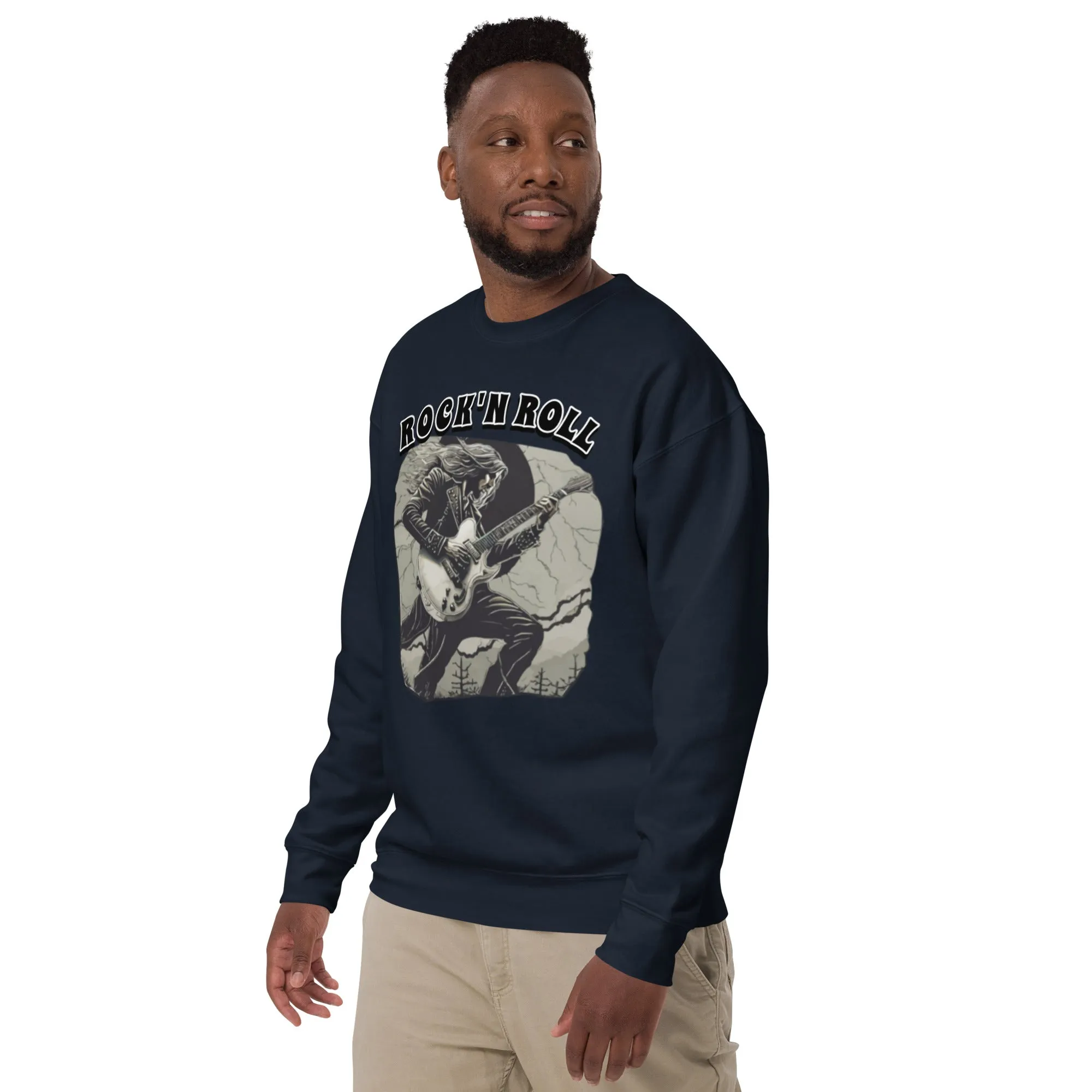 Sweatshirt premium unisexe Rock'nRoll Guitariste