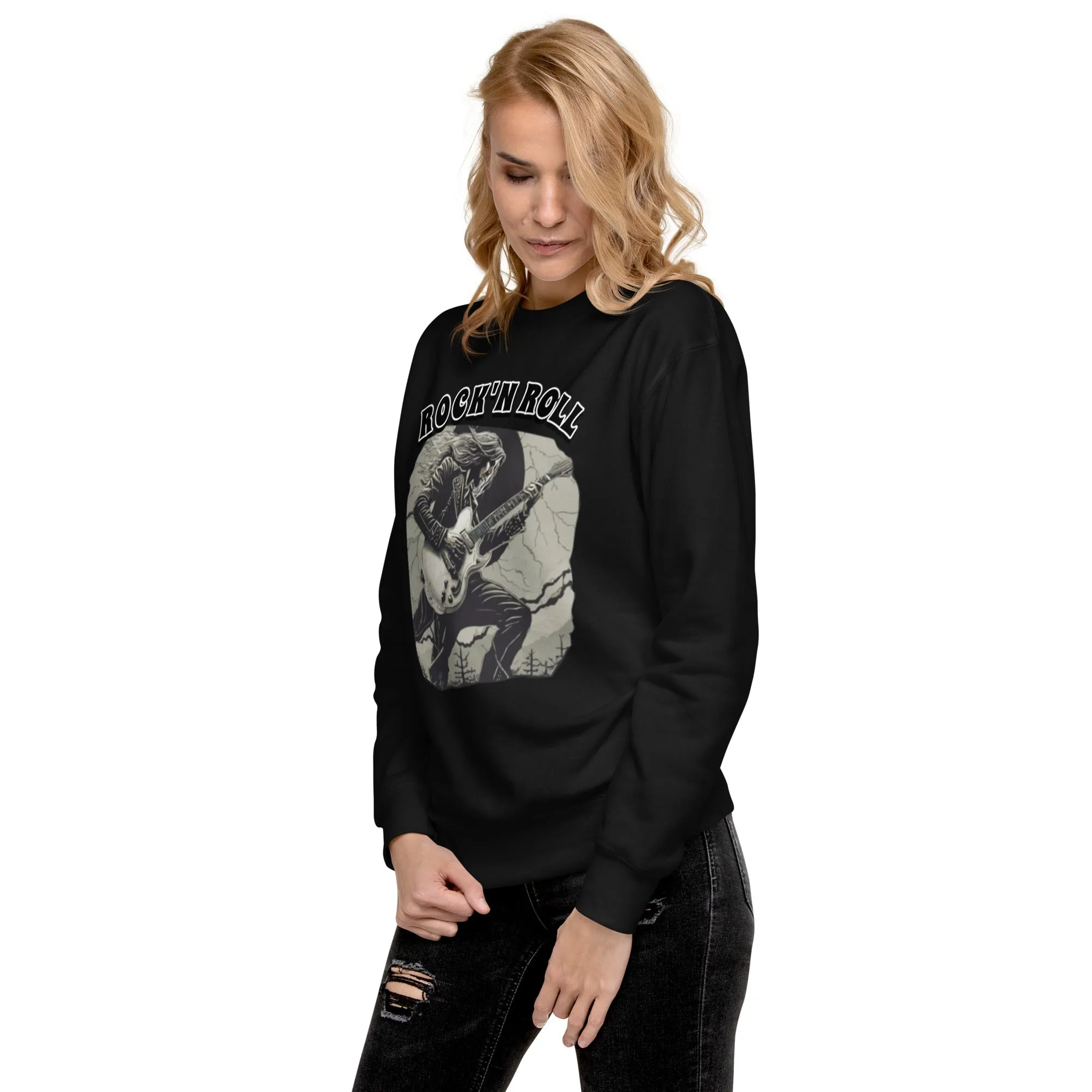 Sweatshirt premium unisexe Rock'nRoll Guitariste