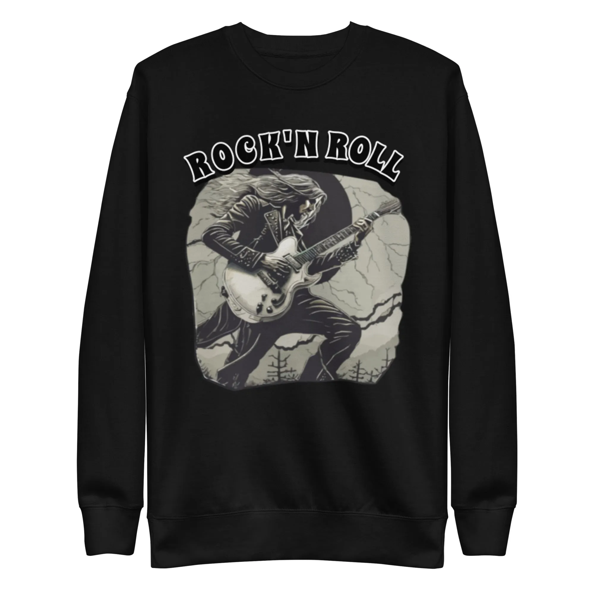 Sweatshirt premium unisexe Rock'nRoll Guitariste