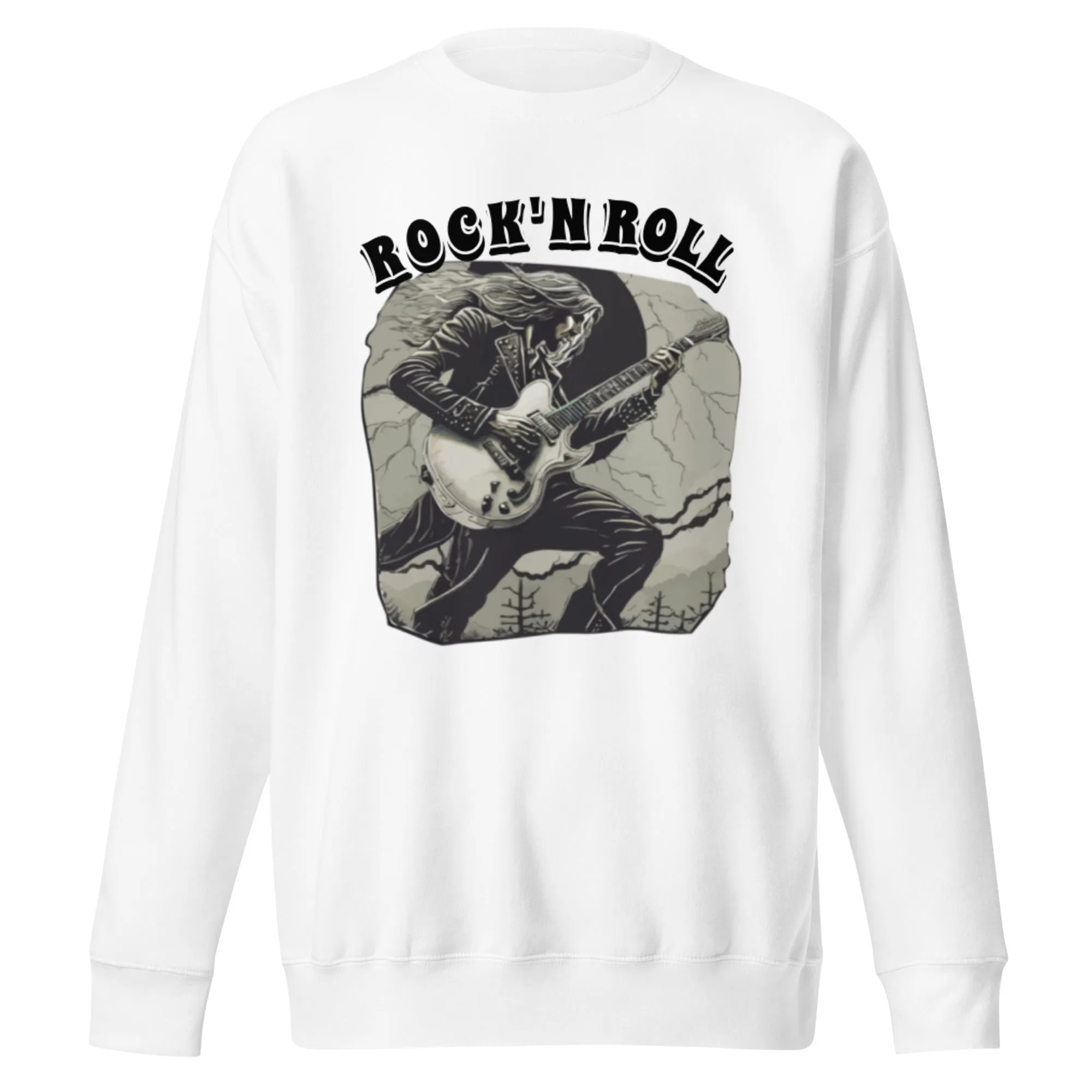 Sweatshirt premium unisexe Rock'nRoll Guitariste