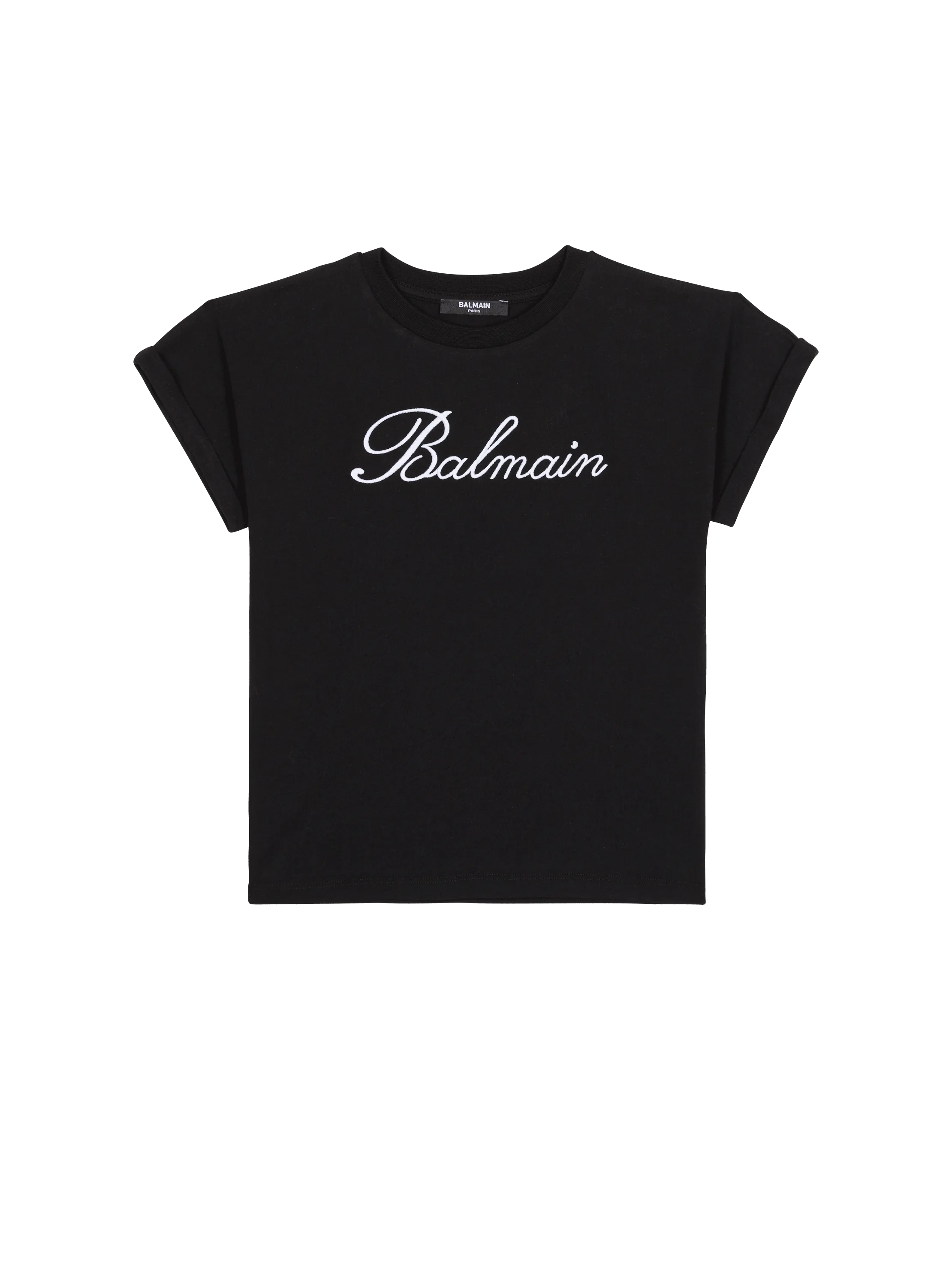 T-shirt à manches courtes Balmain Signature à strass