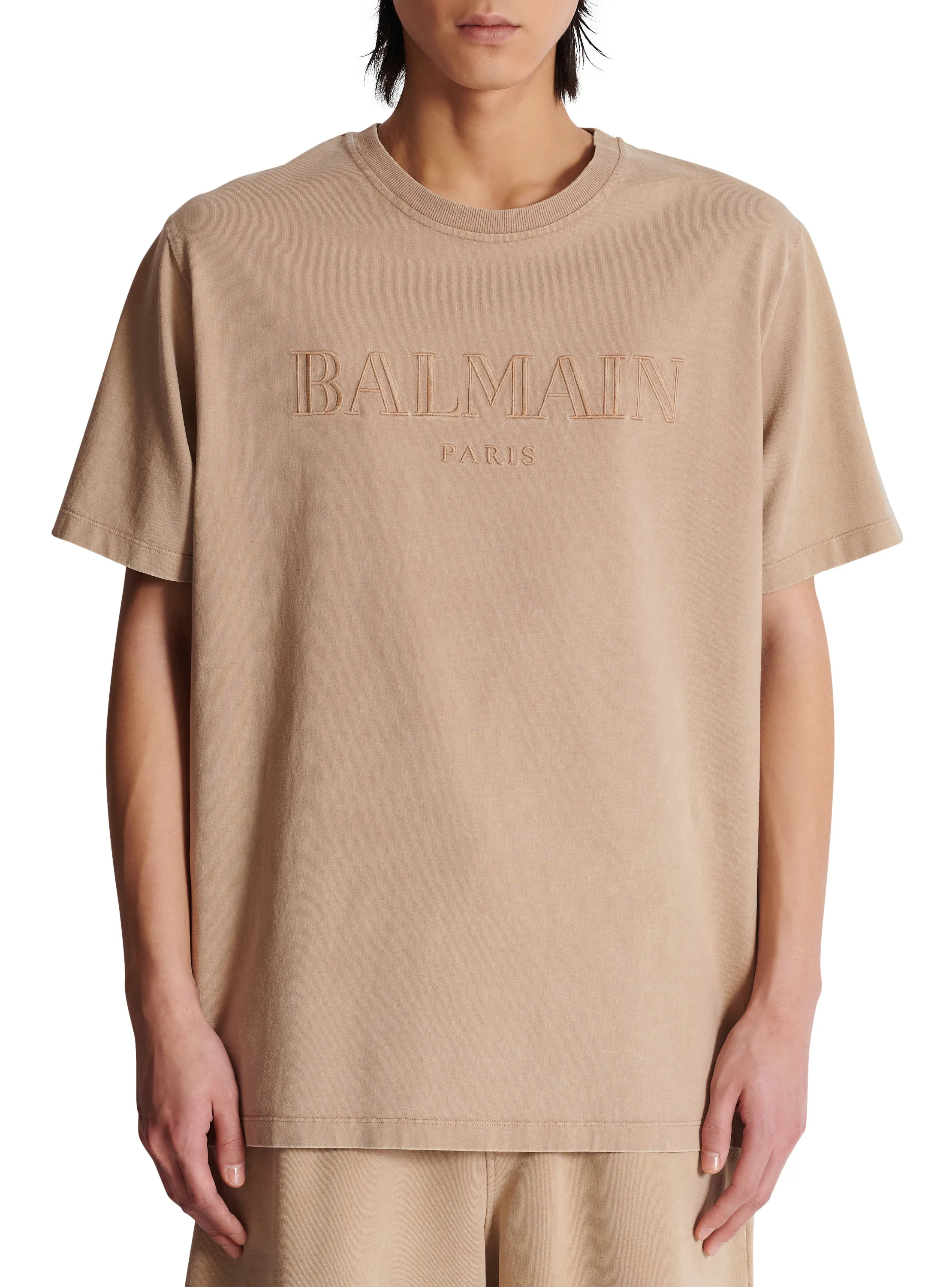 T-SHIRT AMPLE AVEC BRODERIE BALMAIN VINTAGE - BALMAIN pour HOMME | Printemps