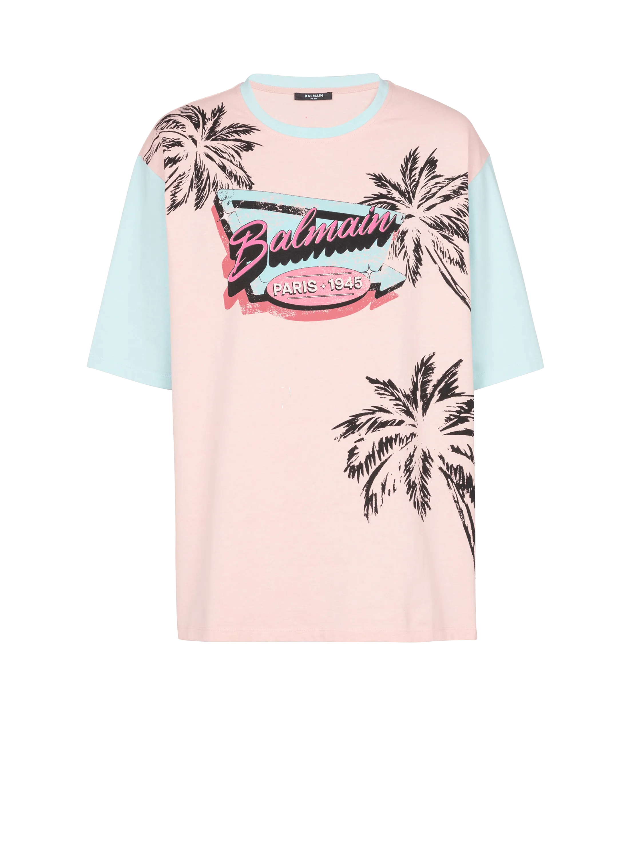 T-shirt ample imprimé Miami Balmain