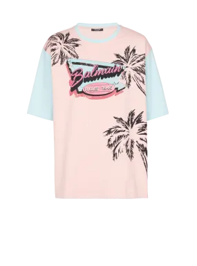 T-shirt ample imprimé Miami Balmain