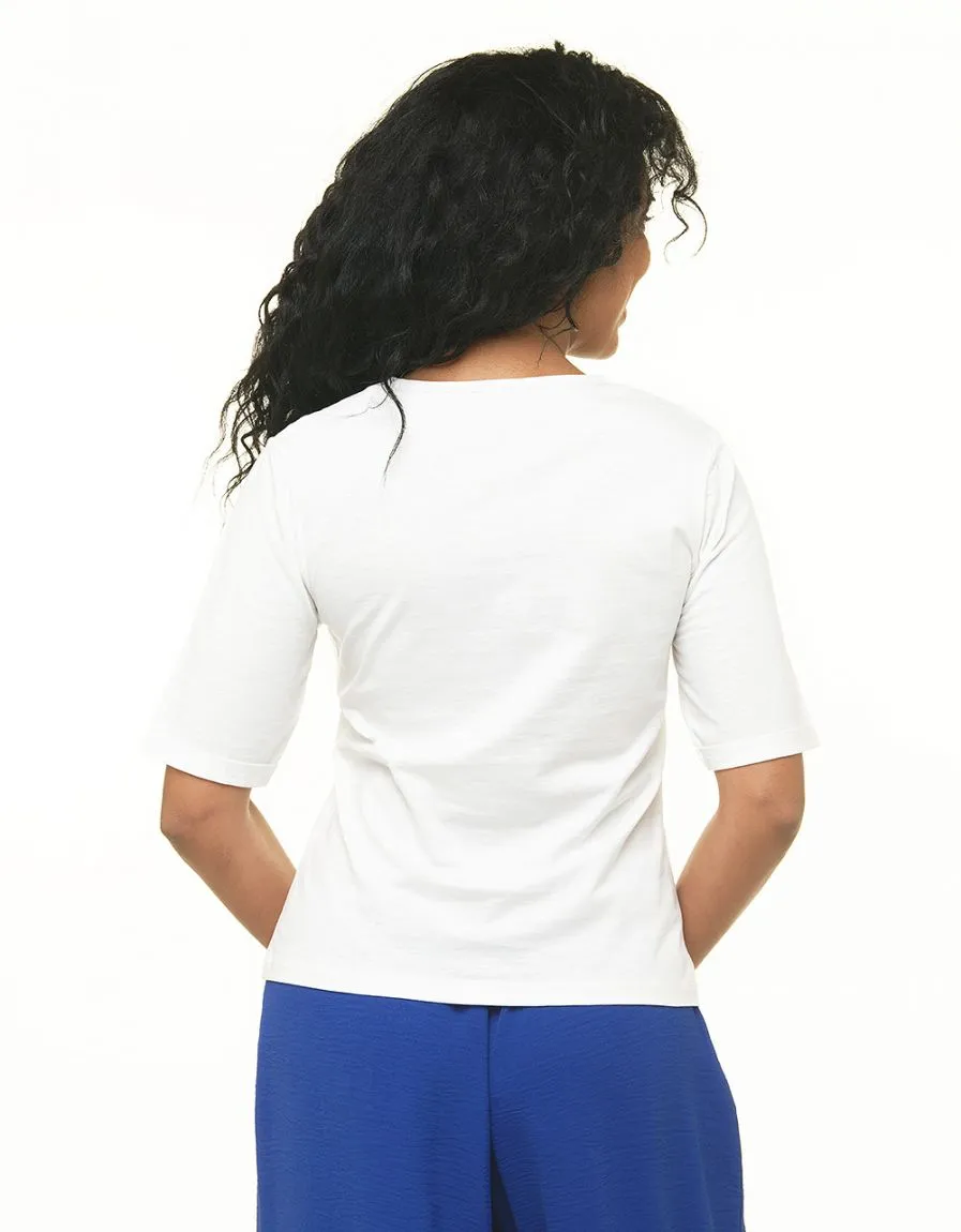 T-shirt blanc 100% coton 