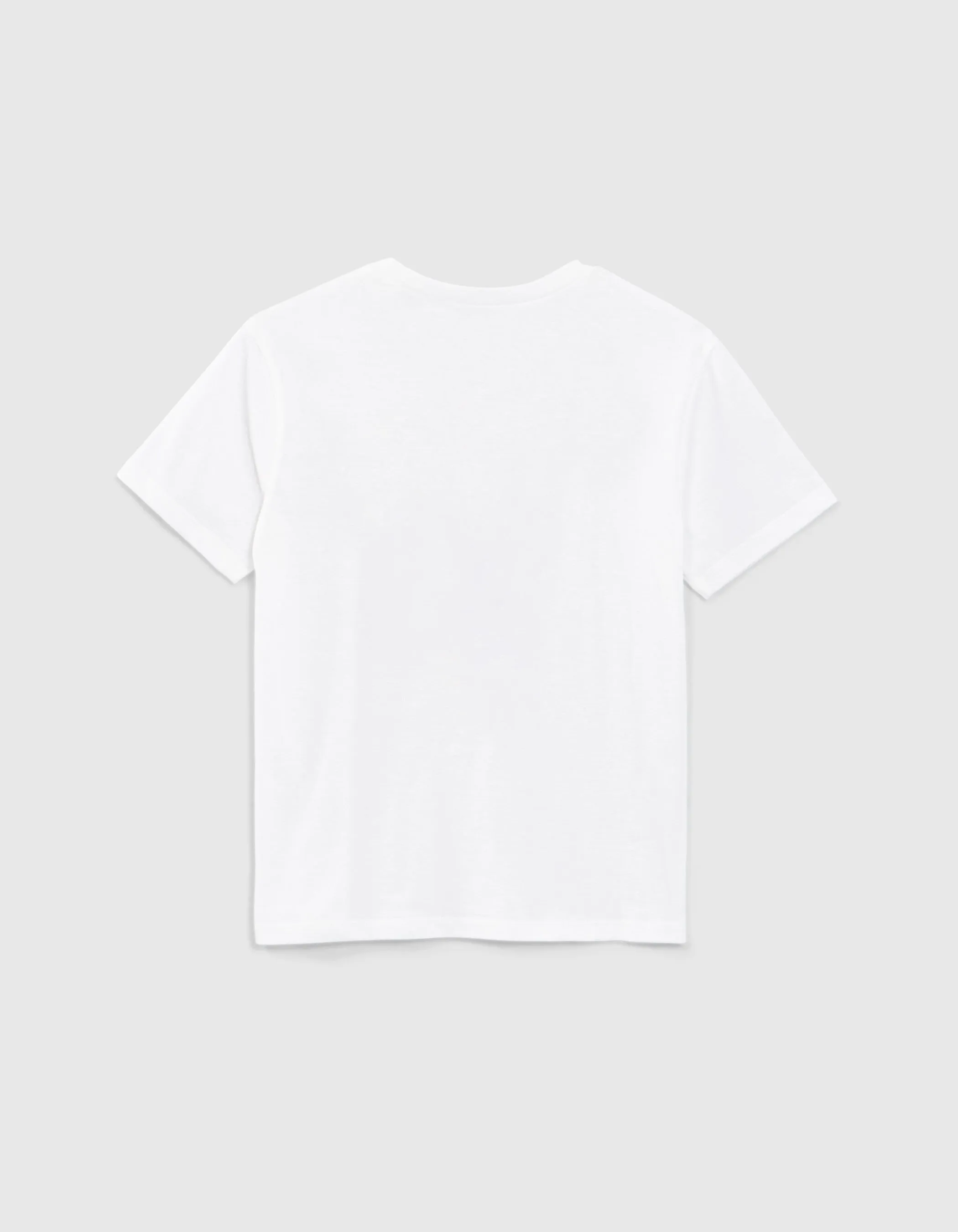 T-shirt blanc cassé blason IKKS brodé garçon